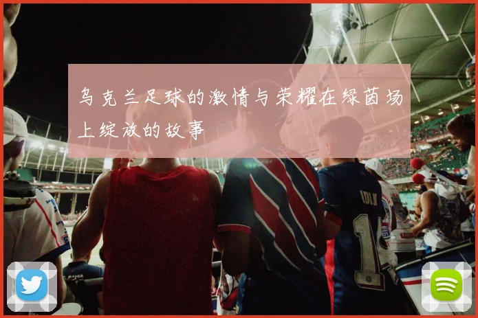 乌克兰足球的激情与荣耀在绿茵场上绽放的故事